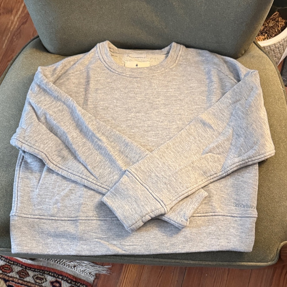 Smartwool Cropped Terry Crew Sweatshirt NWOT